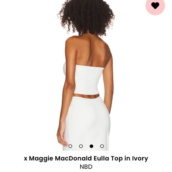 NBD x Maggie MacDonald Eulla Top and Skirt Set in Ivory XS/S - Picture 3 of 10